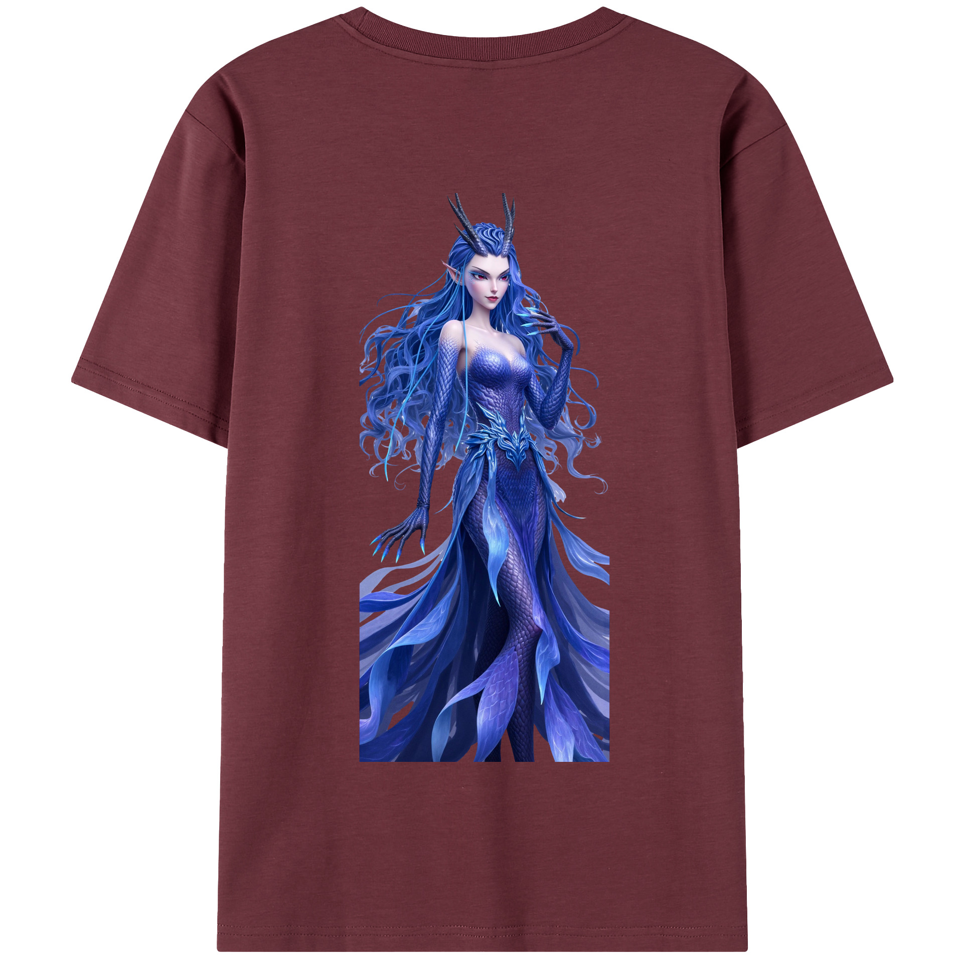 （画像用） Ne Zha 2 ナタ 魔童の大暴れ 綿100％半袖Tシャツ（背面プリント）